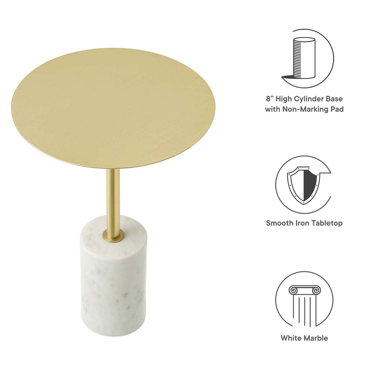 LYRIC ROUND SIDE TABLE | LIVING ROOM