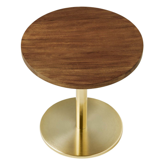 VIVA ROUND ACACIA WOOD SIDE TABLE | LIVING ROOM