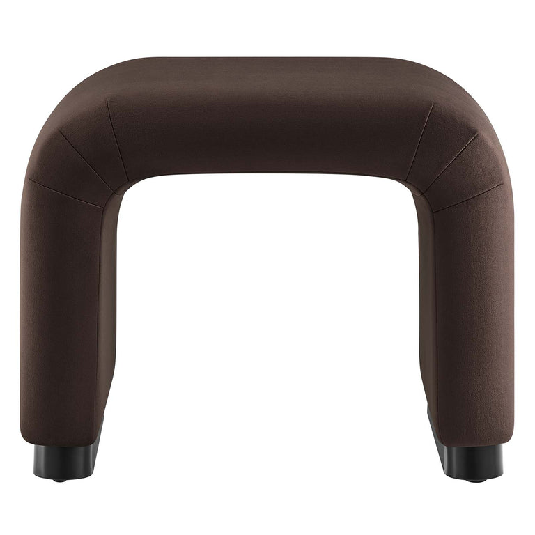 KODA PERFORMANCE VELVET WATERFALL STOOL | LIVING ROOM