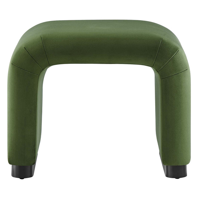 KODA PERFORMANCE VELVET WATERFALL STOOL | LIVING ROOM