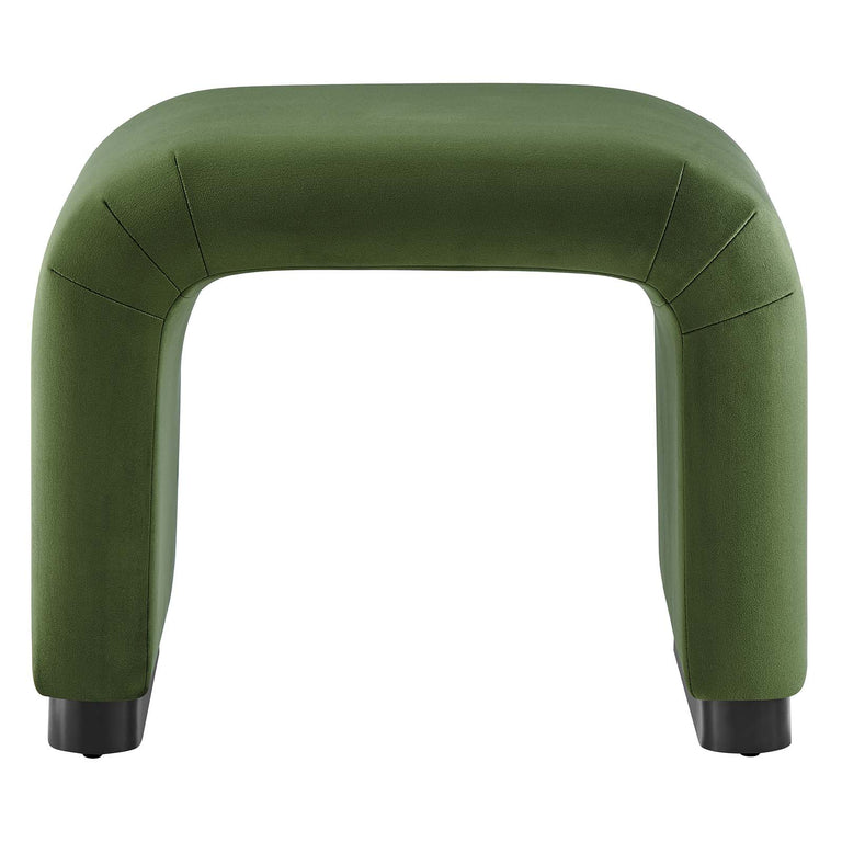 KODA PERFORMANCE VELVET WATERFALL STOOL | LIVING ROOM