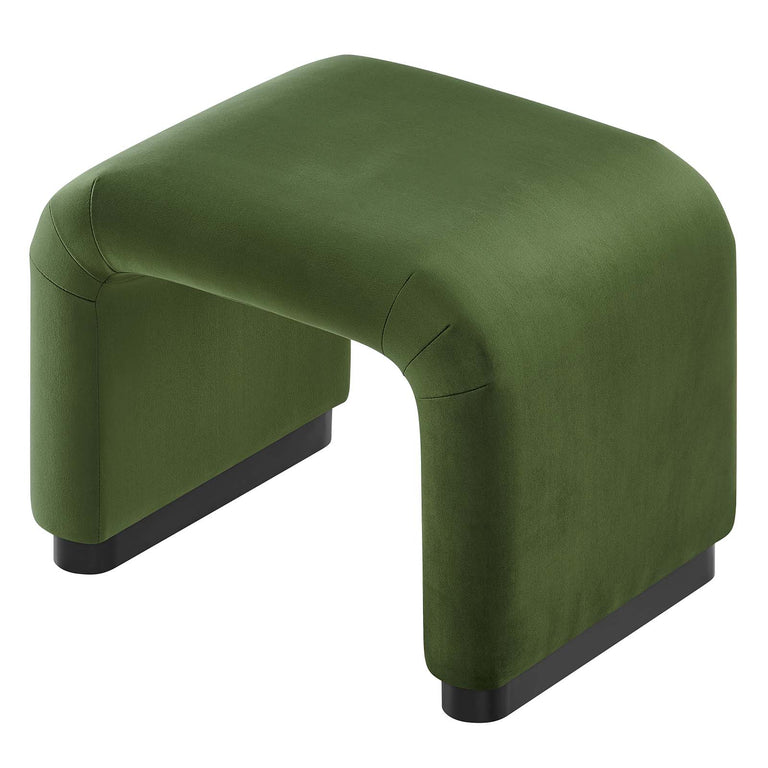 KODA PERFORMANCE VELVET WATERFALL STOOL | LIVING ROOM