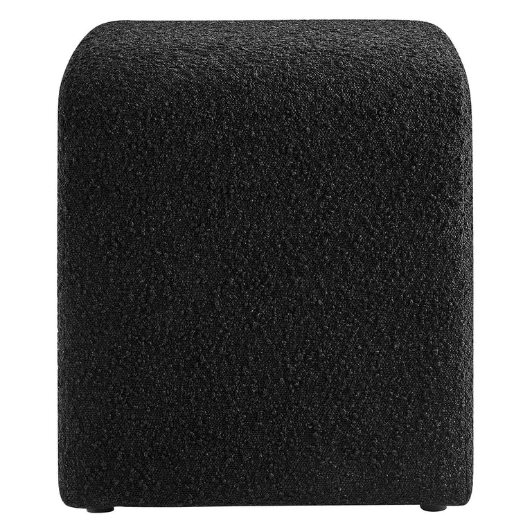 SIMBA BOUCLE FABRIC WATERFALL STOOL | LIVING ROOM