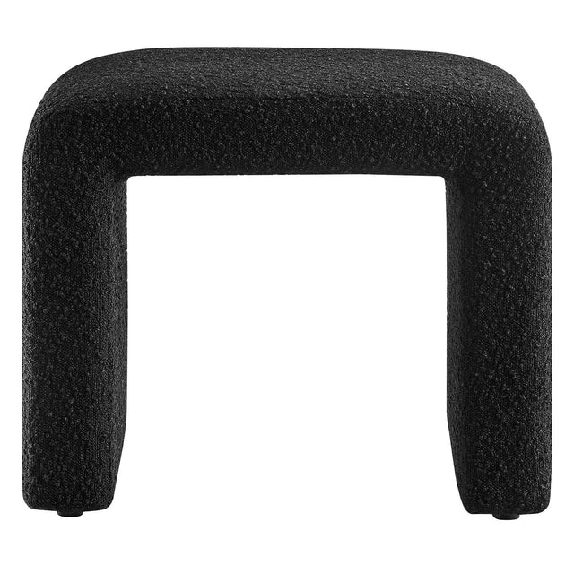 SIMBA BOUCLE FABRIC WATERFALL STOOL | LIVING ROOM