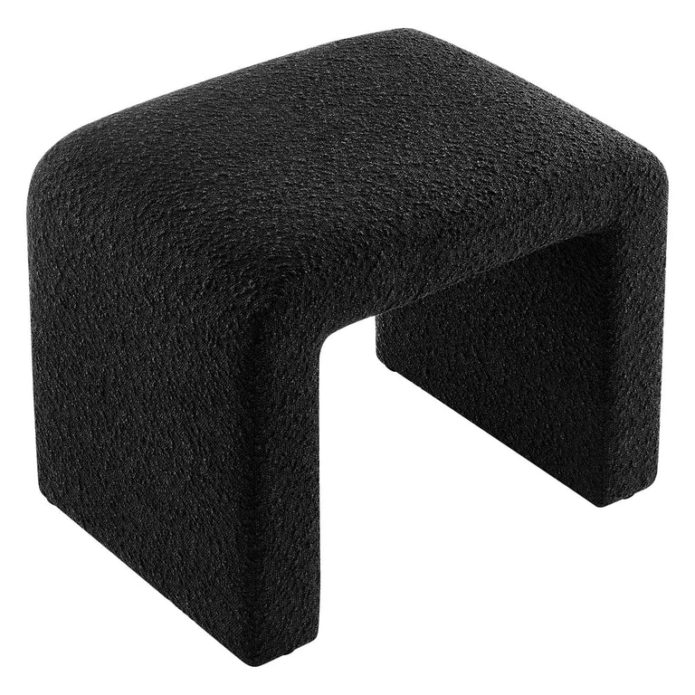 SIMBA BOUCLE FABRIC WATERFALL STOOL | LIVING ROOM