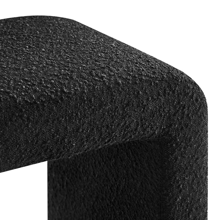SIMBA BOUCLE FABRIC WATERFALL STOOL | LIVING ROOM