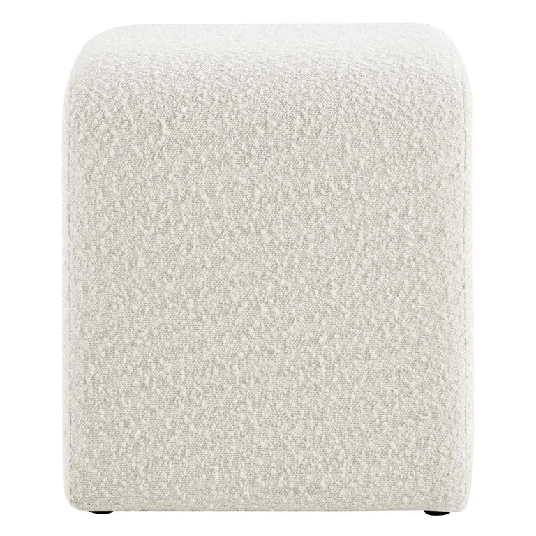 SIMBA BOUCLE FABRIC WATERFALL STOOL | LIVING ROOM