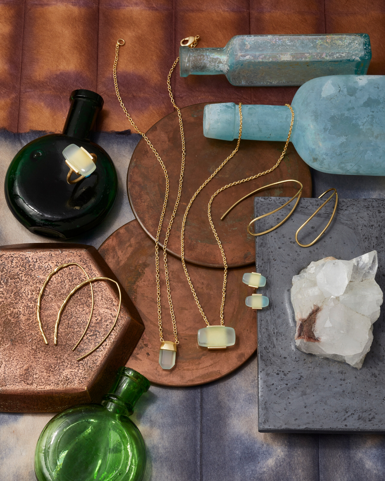 AQUA CHALCEDONY PENDANT NECKLACE| JEWELRY