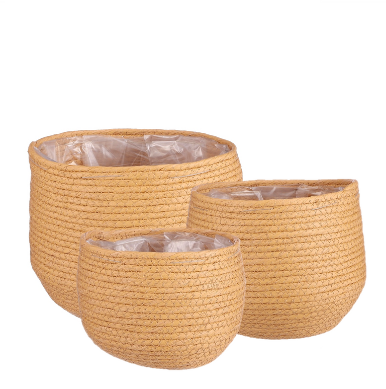 JORCK GOLD SEAGRASS BASKETS