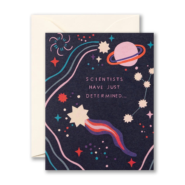 Scientists have just determined | GREETING CARD - THANK YOU
