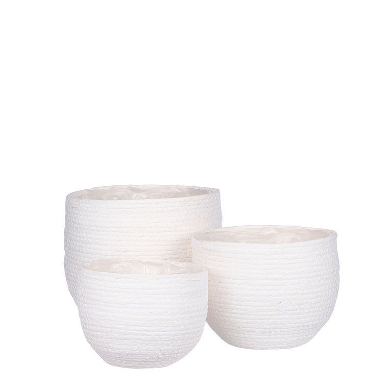 JORCK WHITE SEAGRASS BASKETS