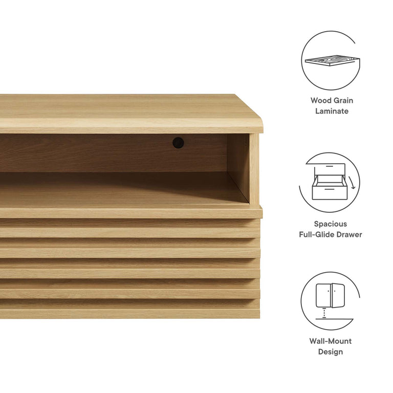 RENDER WALL-MOUNT NIGHTSTAND | BAR AND DINING