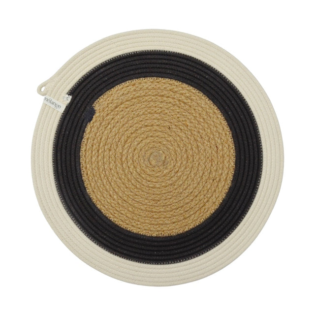 JUTE & BLACK COTTON PLACEMAT