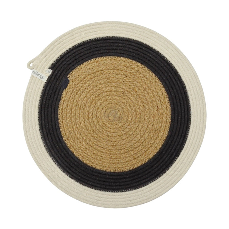 JUTE & BLACK COTTON PLACEMAT