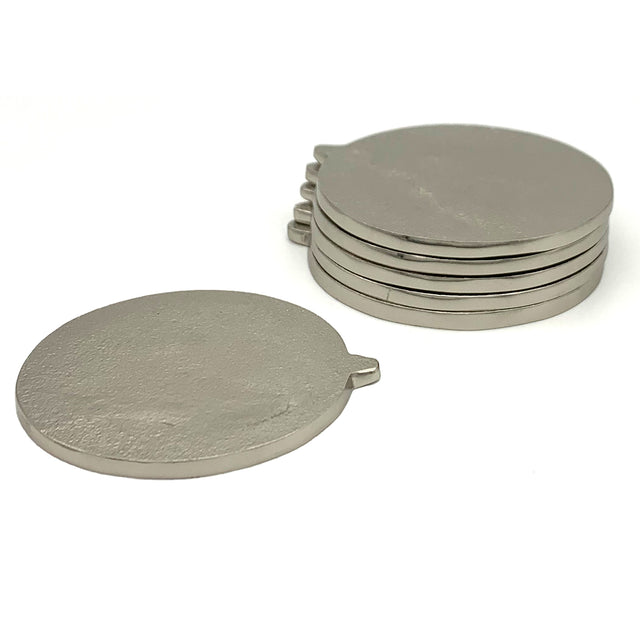 NICKEL COASTERS (set of 2) | COASTER | STAG & MANOR