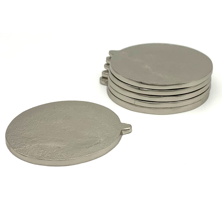 NICKEL COASTERS (set of 2) | COASTER | STAG & MANOR