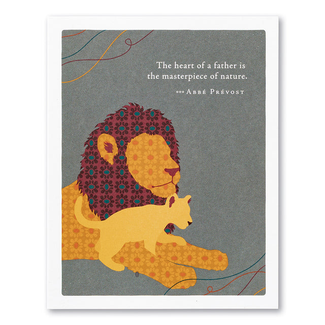 The heart of a father is a masterpiece | GREETING CARD - FATHER'S DAY