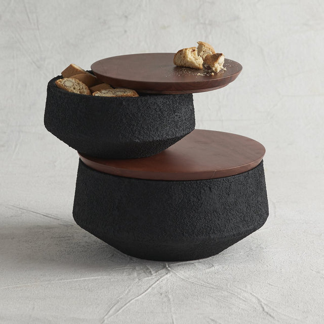 PUMICE CANISTER BOWL & LID