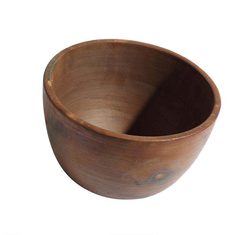 BROWN TERRACOTTA SALAD BOWL