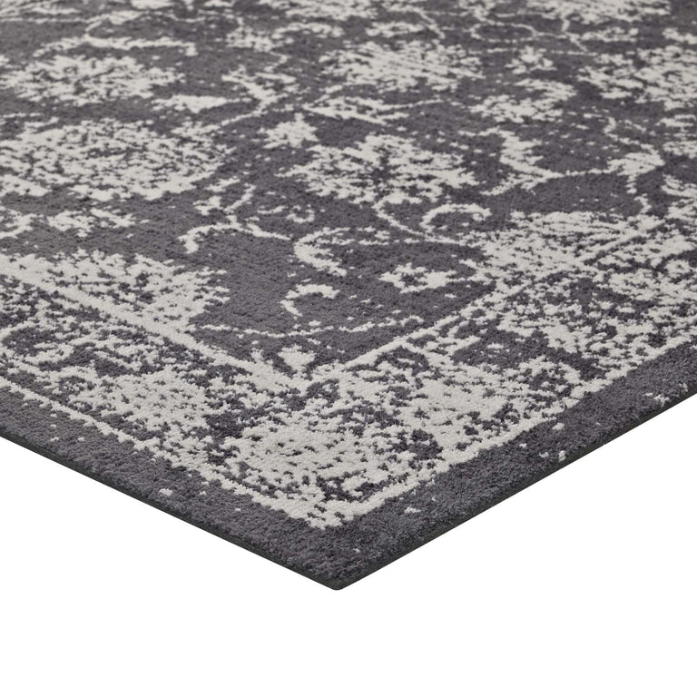 KAZIA DISTRESSED FLORAL LATTICE | AREA RUG