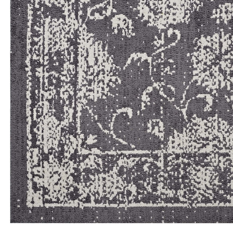 KAZIA DISTRESSED FLORAL LATTICE | AREA RUG