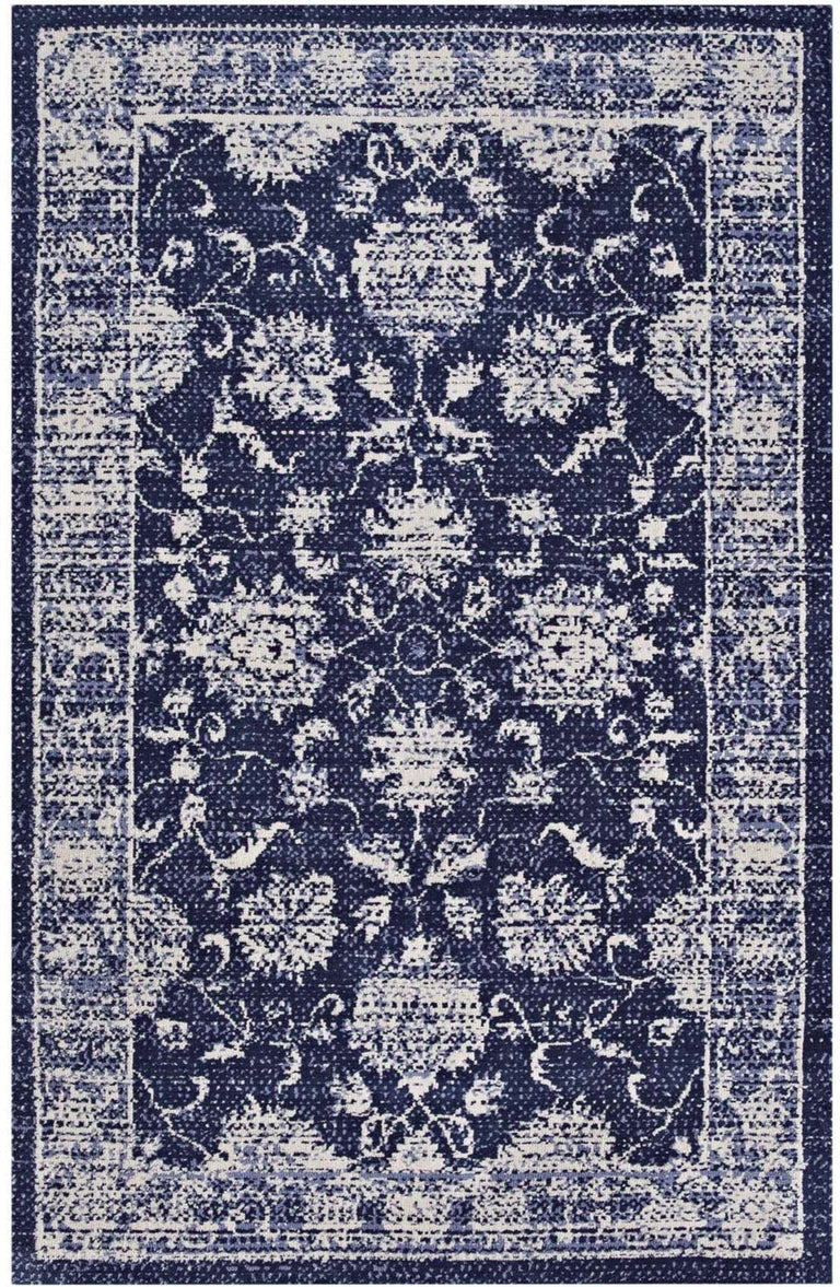 KAZIA DISTRESSED FLORAL LATTICE | AREA RUG