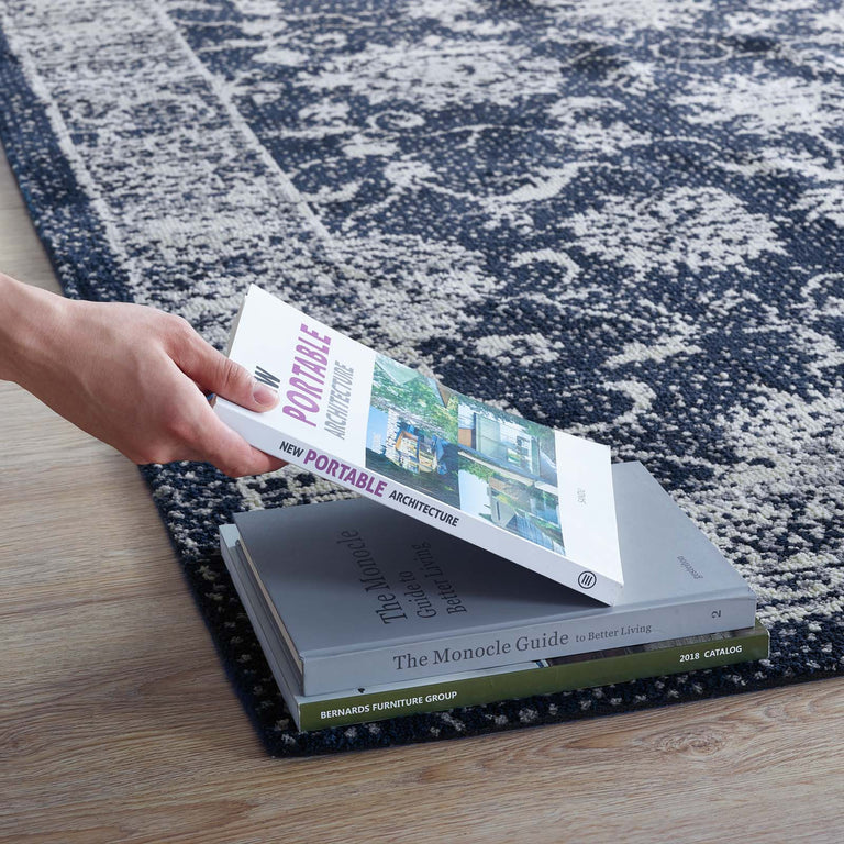 KAZIA DISTRESSED FLORAL LATTICE | AREA RUG