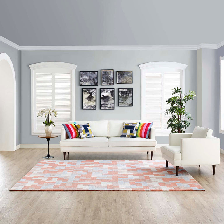 ANDELA INTERLOCKING BLOCK MOSAIC | AREA RUG