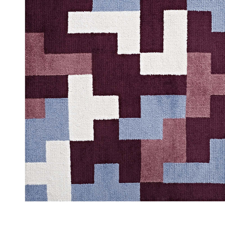 ANDELA INTERLOCKING BLOCK MOSAIC | AREA RUG