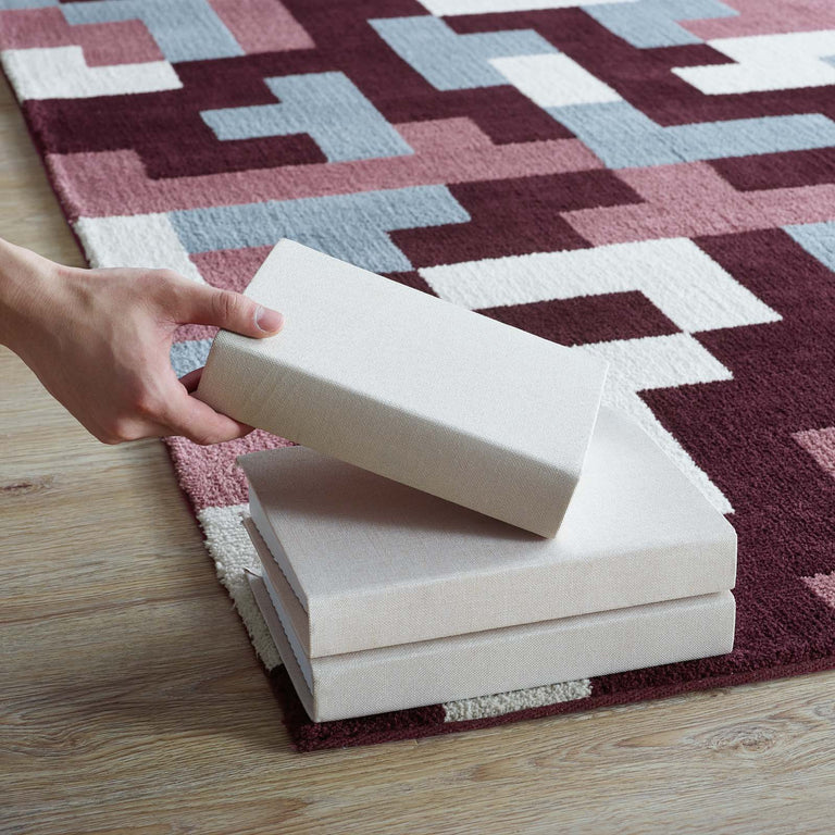 ANDELA INTERLOCKING BLOCK MOSAIC | AREA RUG