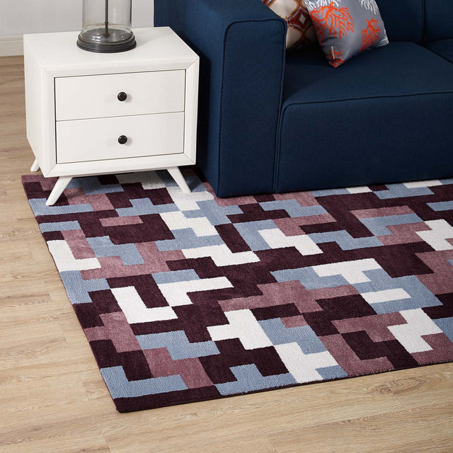 ANDELA INTERLOCKING BLOCK MOSAIC | AREA RUG