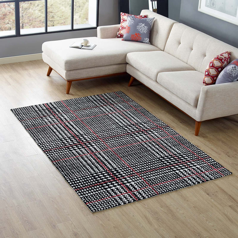 KAJA ABSTRACT PLAID | AREA RUG