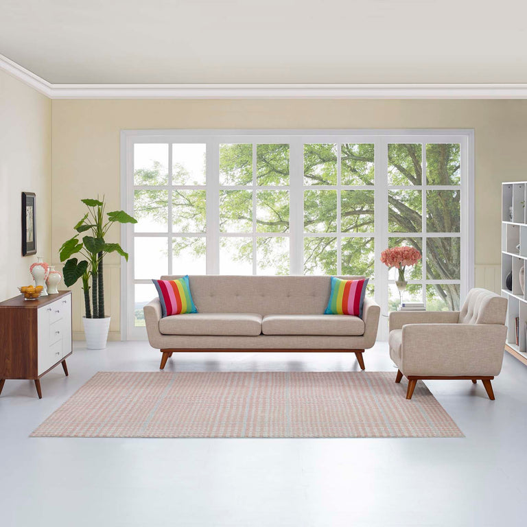 KAJA ABSTRACT PLAID | AREA RUG