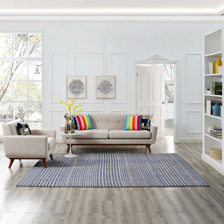 KAJA ABSTRACT PLAID | AREA RUG