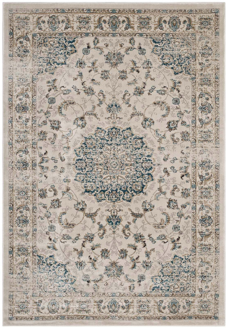 ATARA DISTRESSED VINTAGE PERSIAN MEDALLION | AREA RUG