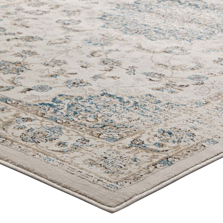 ATARA DISTRESSED VINTAGE PERSIAN MEDALLION | AREA RUG