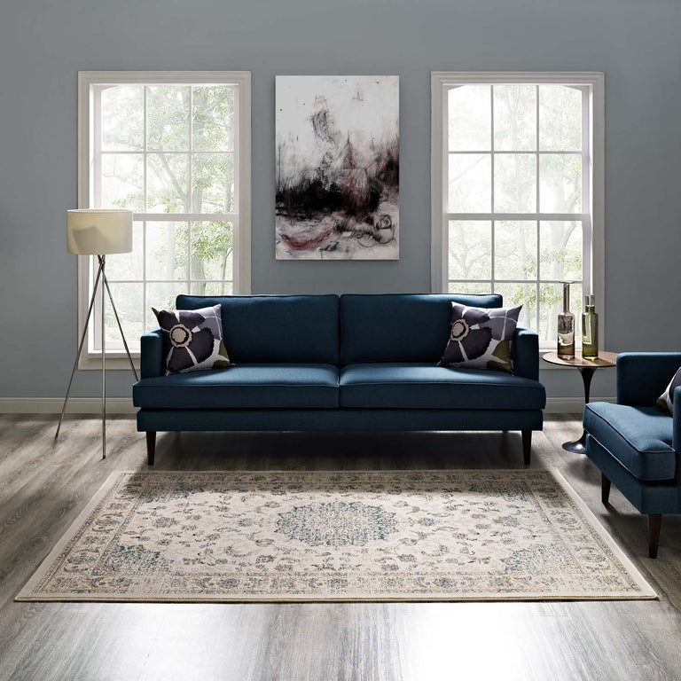 ATARA DISTRESSED VINTAGE PERSIAN MEDALLION | AREA RUG