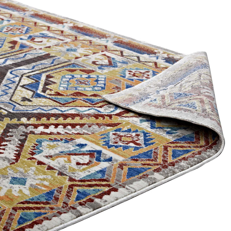 FLORITA DISTRESSED SOUTHWESTERN AZTEC | AREA RUG