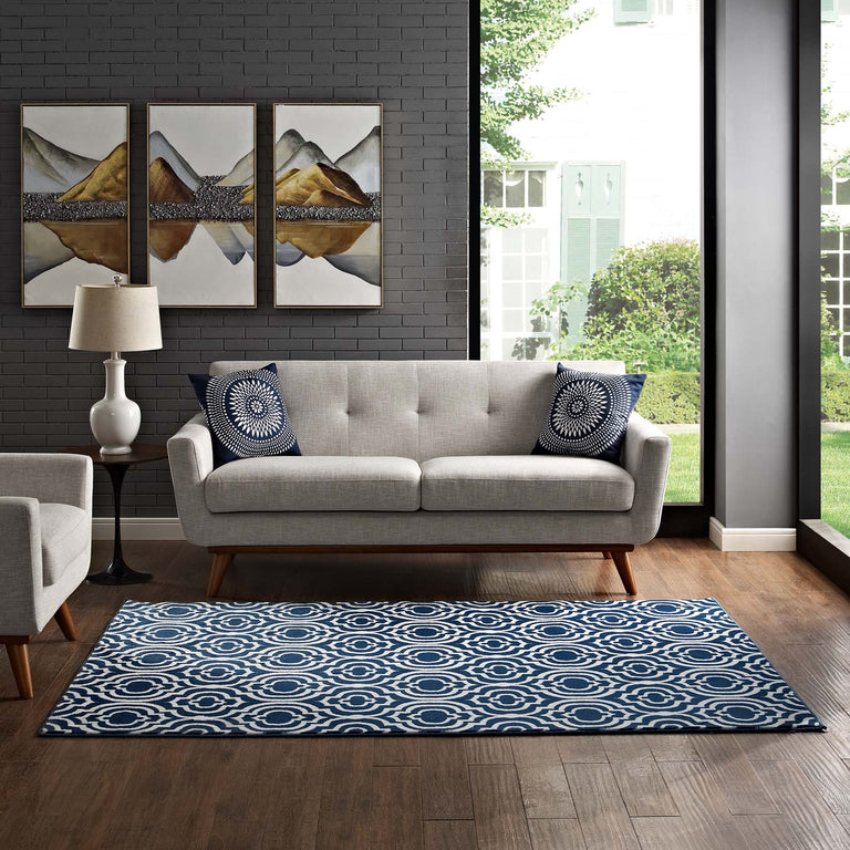 FRAME TRANSITIONAL MOROCCAN TRELLIS | AREA RUG