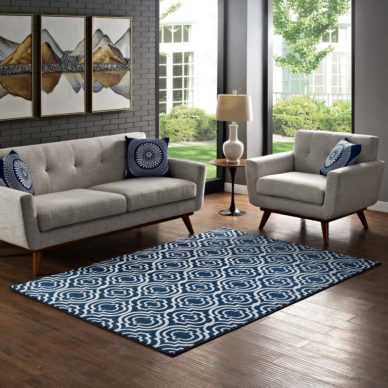 FRAME TRANSITIONAL MOROCCAN TRELLIS | AREA RUG