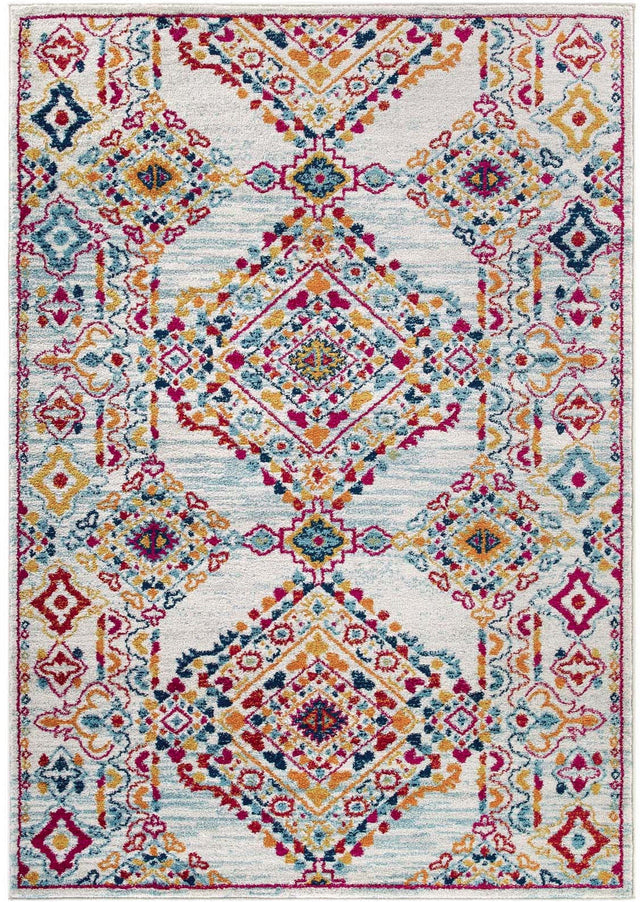 ENTOURAGE KHALIDA DISTRESSED FLORAL LATTICE | AREA RUG