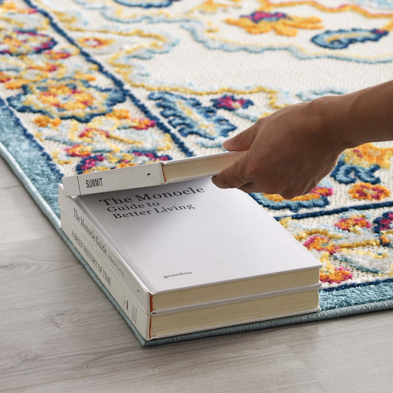 REFLECT ANSEL DISTRESSED FLORAL PERSIAN MEDALLION | AREA RUG