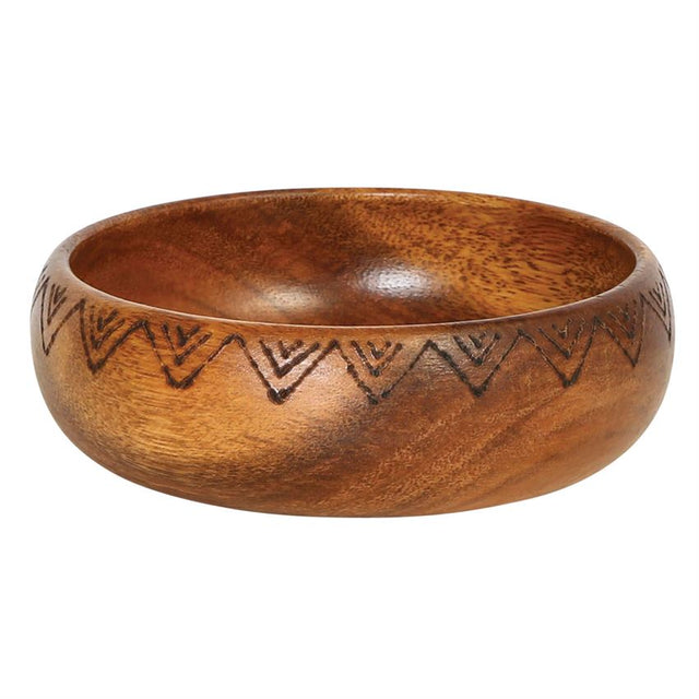 ACACIA ETCHED WOOD BOWL | ENTERTAINING