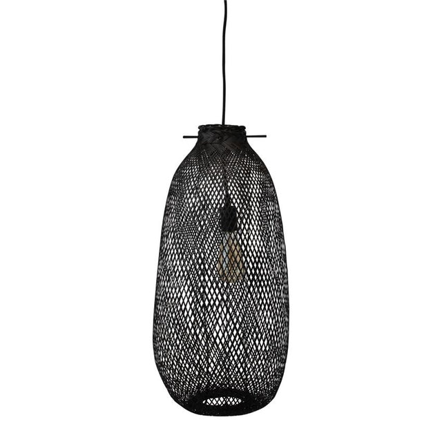 BLACK BAMBOO DROP PENDANT | LIGHTING (IH)