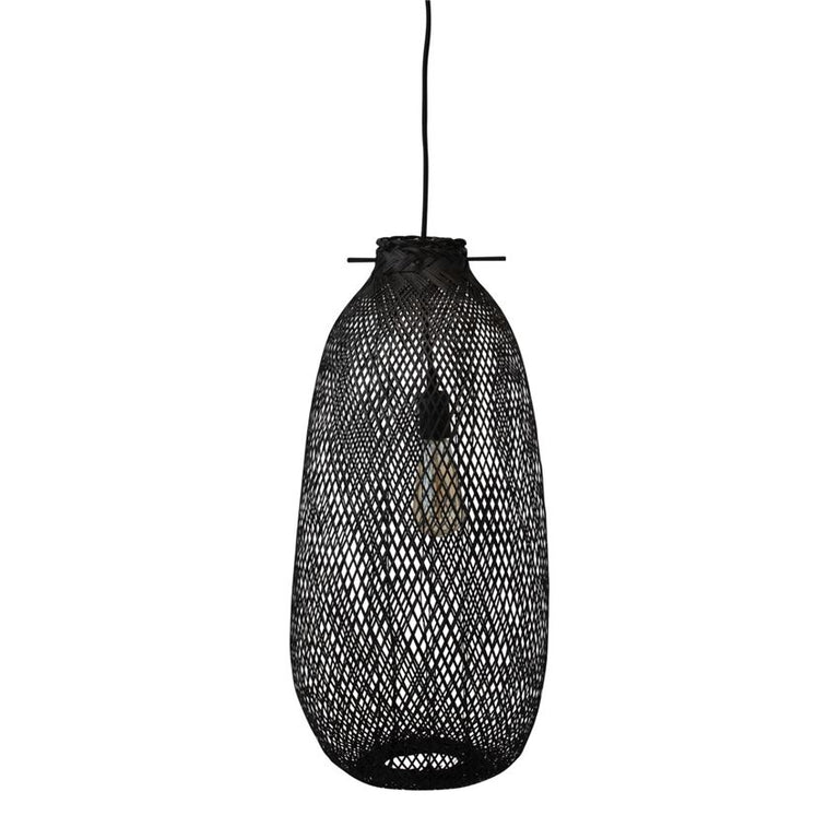 BLACK BAMBOO DROP PENDANT | LIGHTING (IH)