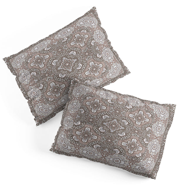 FARAH BORDER NEUTRAL PILLOW SHAMS