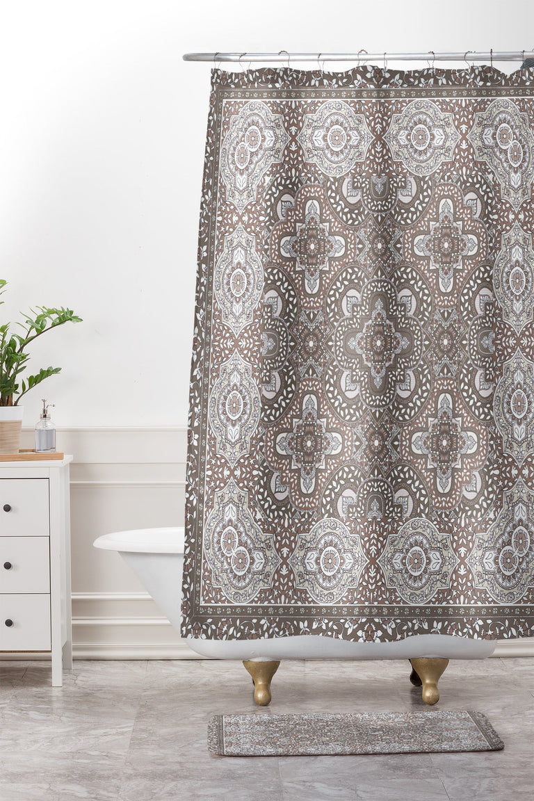 AIMEE ST HILL FARAH BORDER NEUTRAL MEMORY FOAM BATH MAT