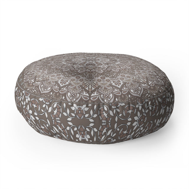 Farah Neutral Floor Pillow Round