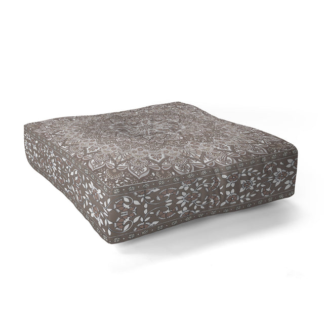 Farah Neutral Floor Pillow Square