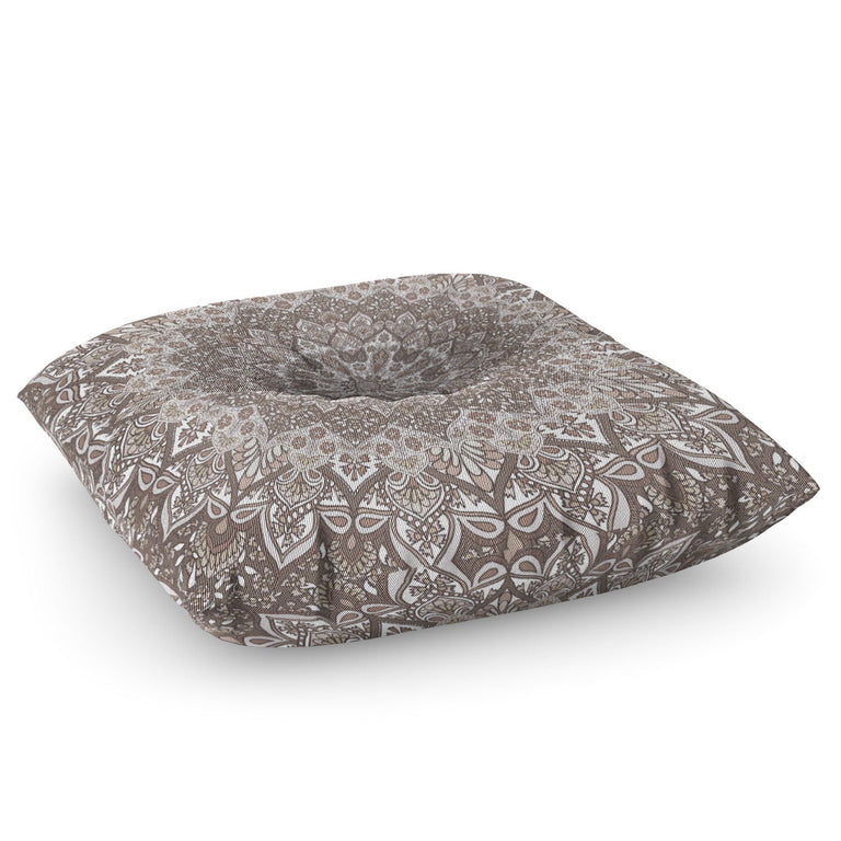 Farah Neutral Floor Pillow Square